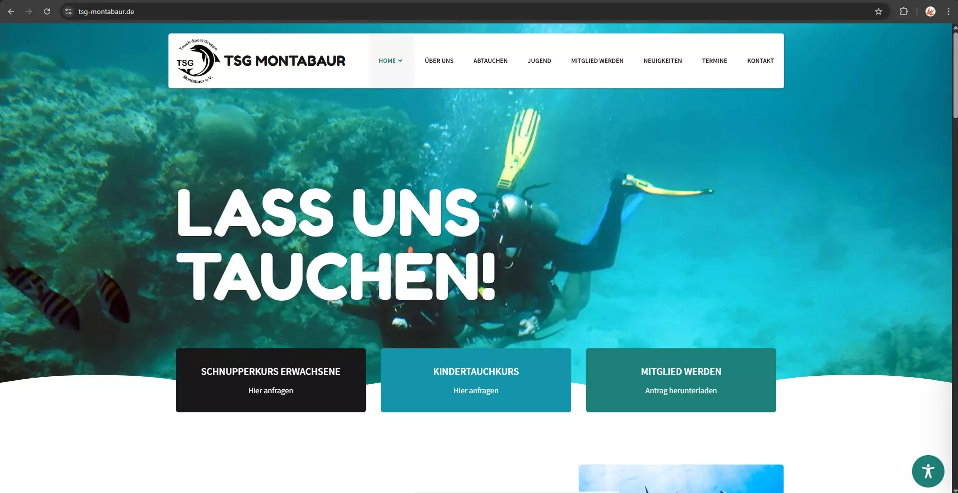 Hier ein Screenshot der TSG Montabaur e.V.